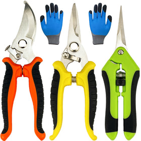 Lengnoyp pruning shears curved blade for precise trimming in the garden