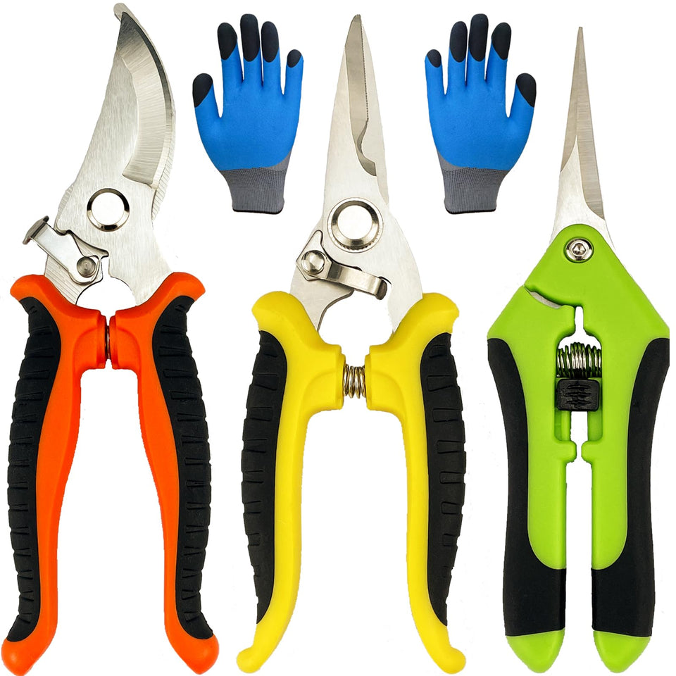 Lengnoyp pruning shears curved blade for precise trimming in the garden