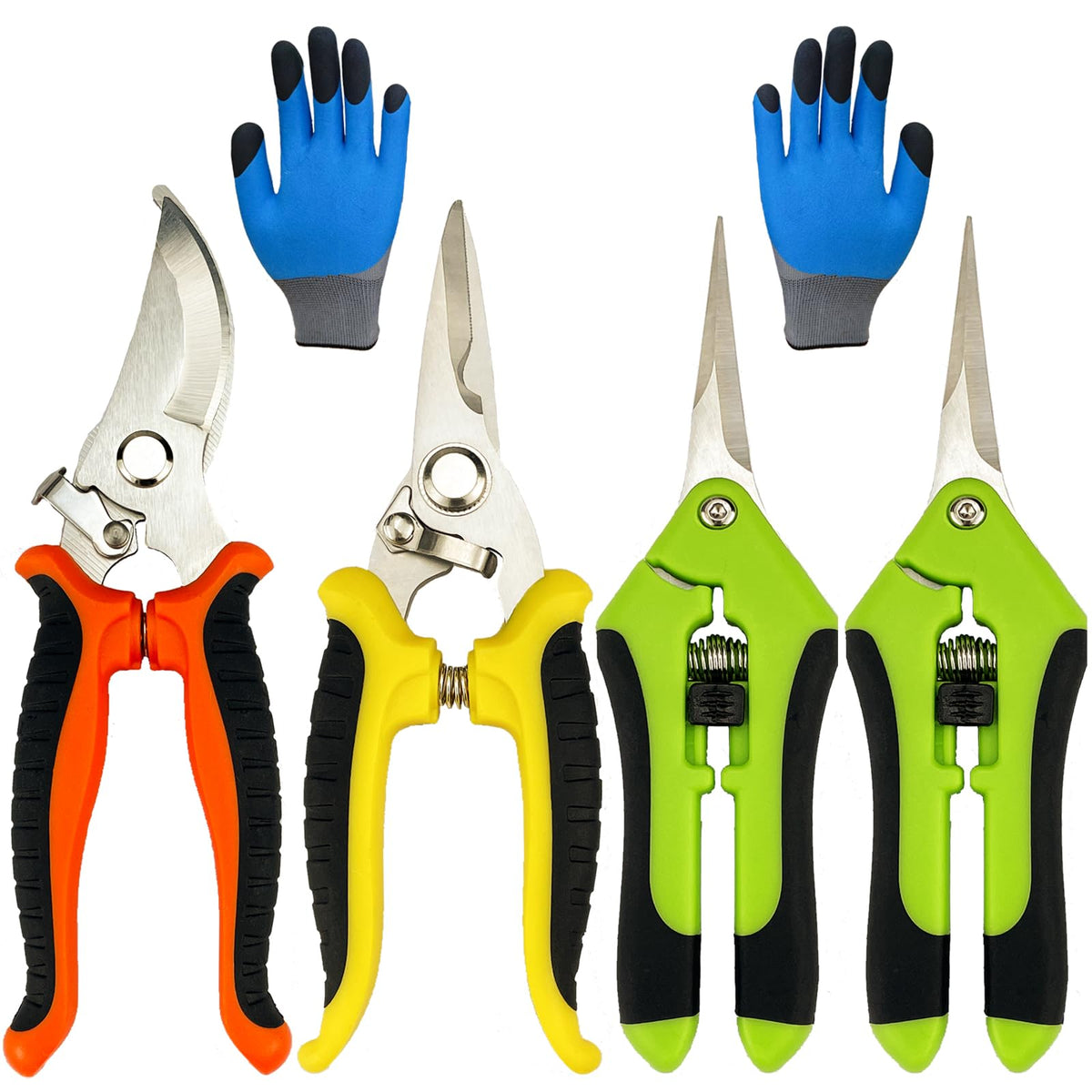 Lengnoyp pruning shears curved blade for precise cuts in flowers and delicate stems