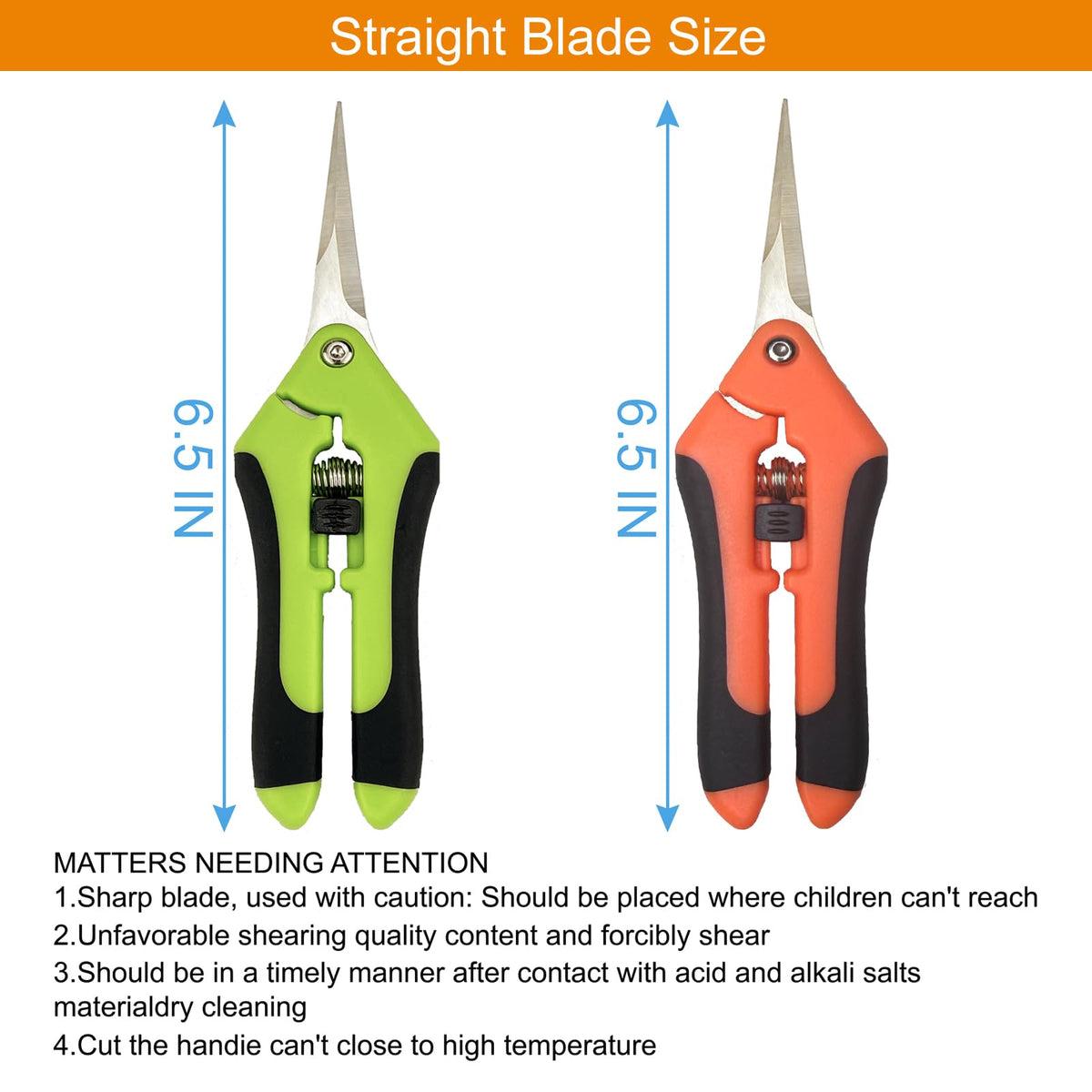 Lengnoyp pruning shears safety-lock keeps blades secured.