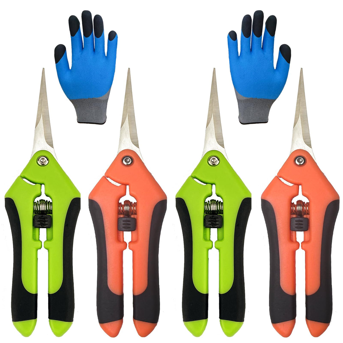 Lengnoyp pruning shears straight blade close-up for precise cuts.