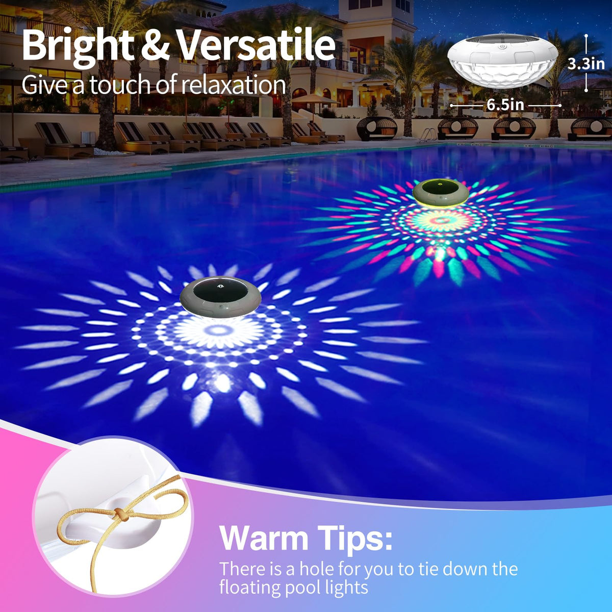 LENONE dynamic color modes create vibrant water effects