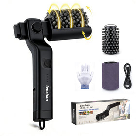 Lenzhan cordless grill brush with adjustable head cleans hard-to-reach grates quickly.