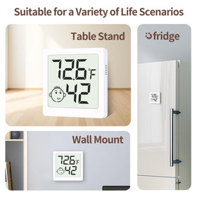 LEOALF mini humidity meter 6-pack digital display enables quick readings at a glance