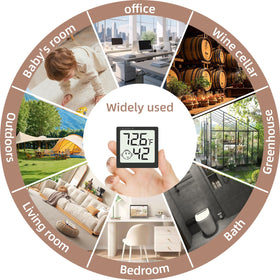 LEOALF Mini Humidity Meter Pack in office environment enhances comfort