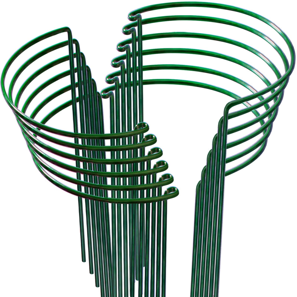 LEOBRO 12pcs plant supports arranged for sturdy garden stabilization