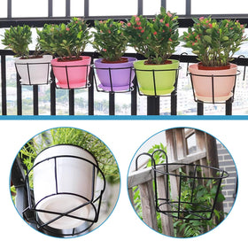 Leoenir planter showing 6.2-inch basket diameter for versatile pots.