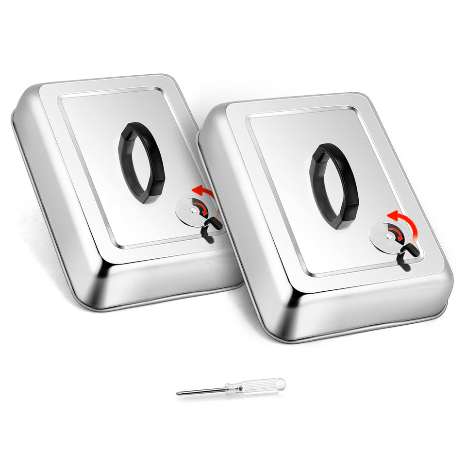 Leonyo 13x9 rectangular steam cover sealing heat for even cooking
