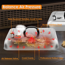 Leonyo rectangular grill cover is dishwasher safe for easy cleanup