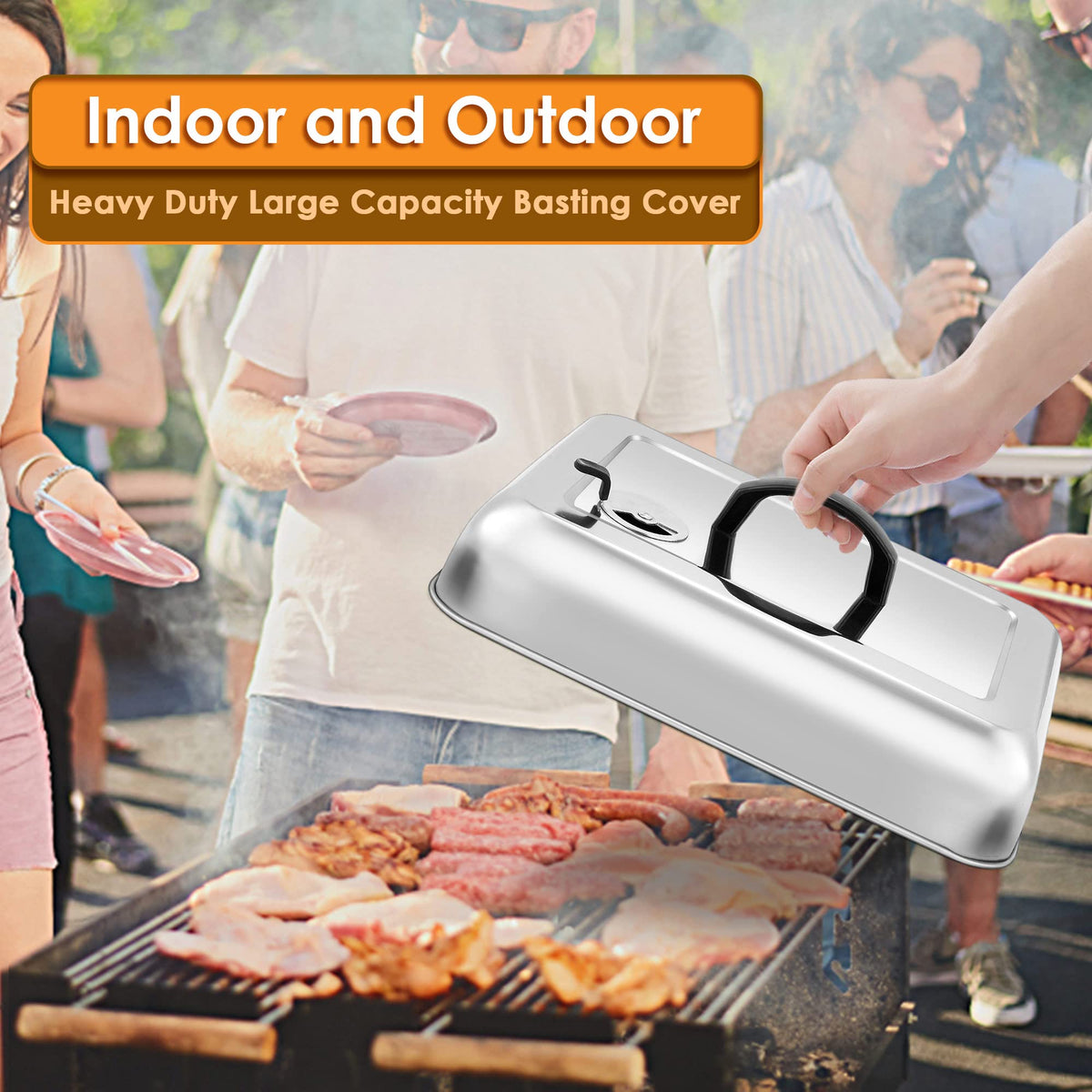 Leonyo heavy-duty dome suitable for both indoor and outdoor grilling
