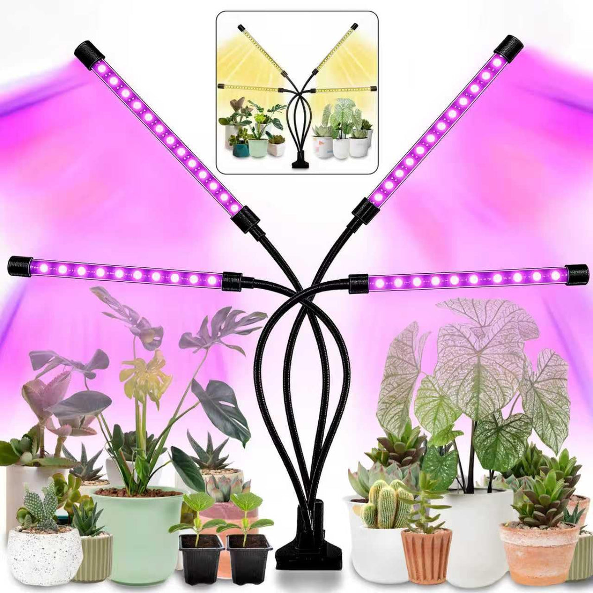 LEOTER Grow Light full-spectrum panel for all growth stages and plant types