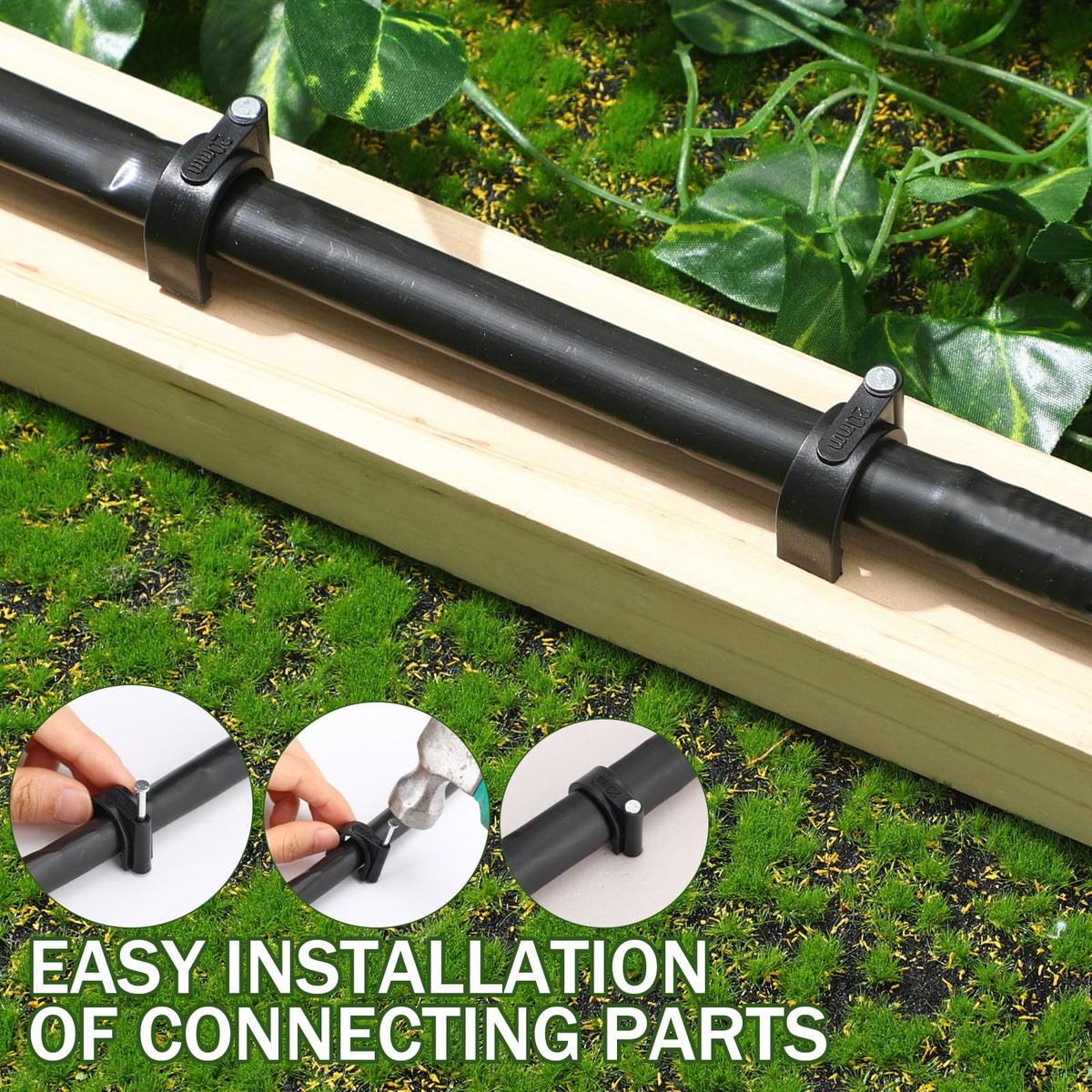Leriton 100-piece set keeps irrigation projects organized and ready.