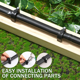 Leriton 100-piece set keeps irrigation projects organized and ready.