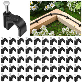 Leriton drip clip 1/4-inch pack secures tubing for steady watering.