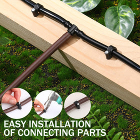 Leriton UV-resistant PE clip emphasizes outdoor durability.