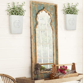 LESEN wall vases mounted with hardware for easy installation.
