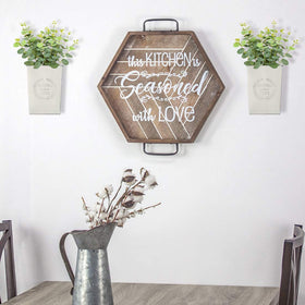 LESEN vintage galvanized finish complements rustic home decor.