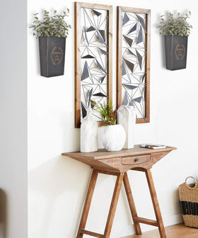 LESEN wall planter with install hardware included for easy mounting.