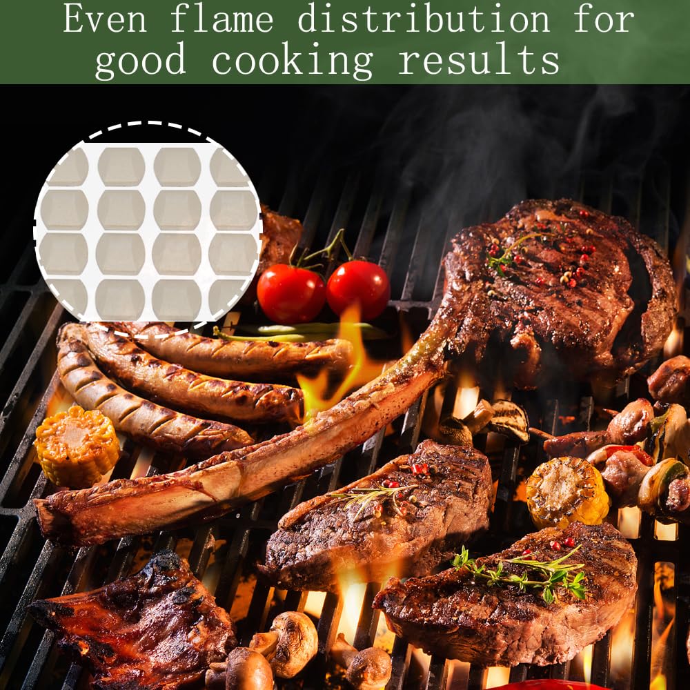 Leship 50-piece briquettes kit ensures coverage for large grills.