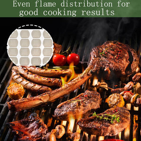 Leship 50-piece briquettes kit ensures coverage for large grills.