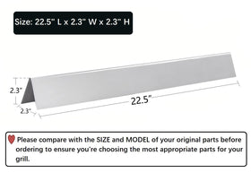 Leship 22.5-inch flavorizer bars mounted on Weber Spirit for a precise fit