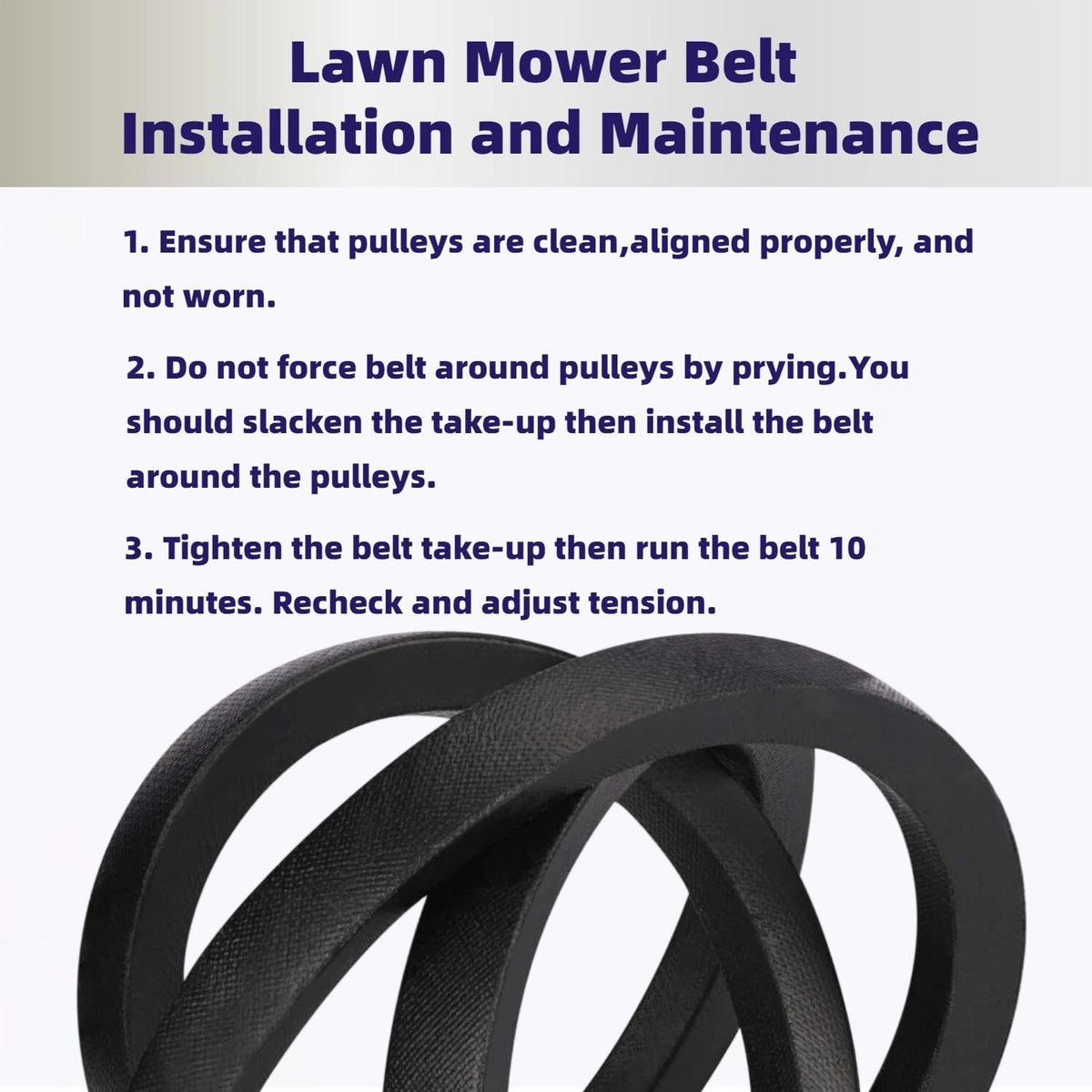 LESIONGO belt on X300 42-inch deck supports steady power transfer