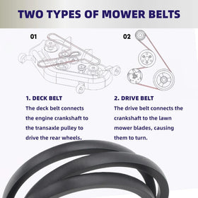 LESIONGO belt on X304 42-inch deck maintains consistent mowing performance