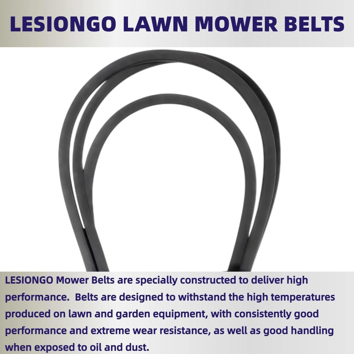 LESIONGO belt on X310 42-inch deck enables smooth operation