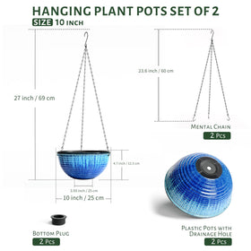 LESOASIS hanging planter in living room adds natural green accent.