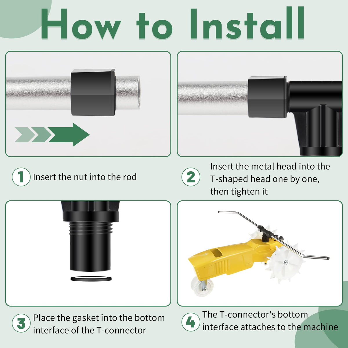LESYIMOL anti-leak gasket: helps minimize leaks for steadier irrigation.