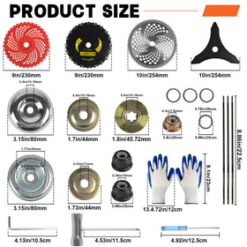 letesult 9x20t carbon steel round chainsaw tooth brush blades for versatile trimming