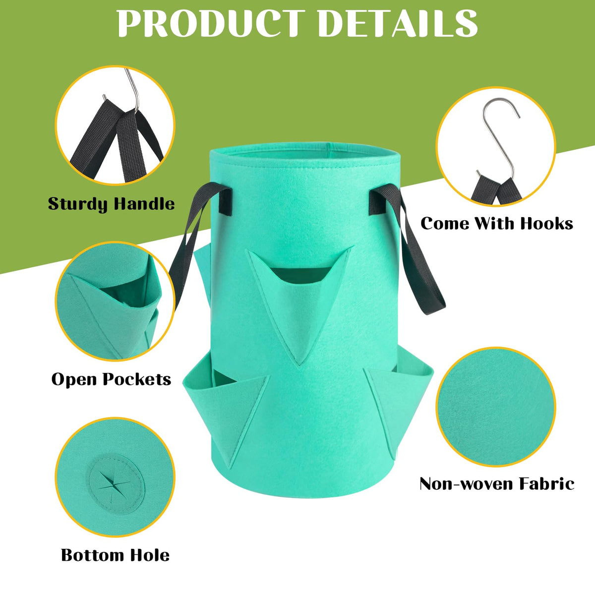 Letesult breathable non-woven fabric for healthier root airflow