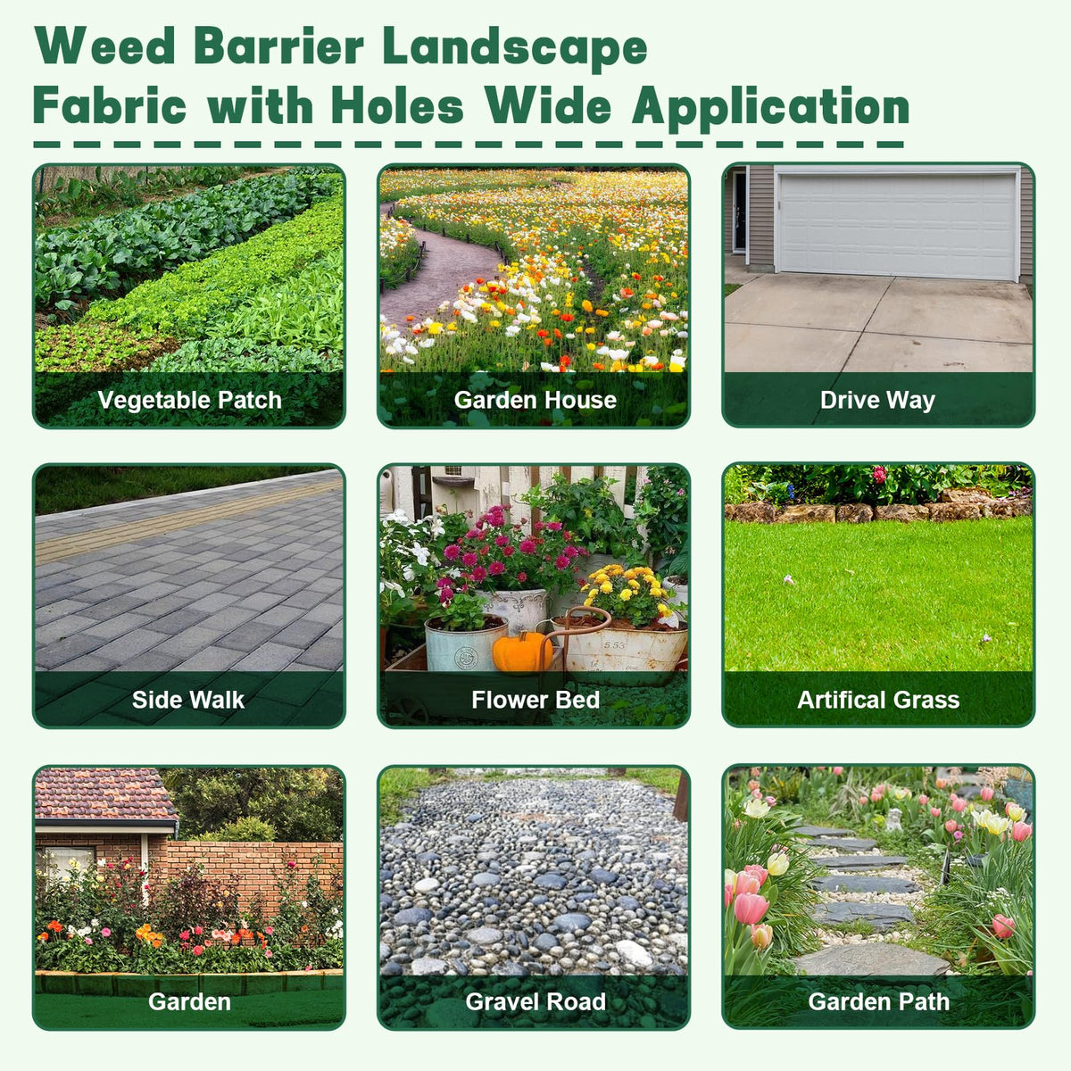 letesult breathable ground cover supports soil air and water flow while suppressing weeds.