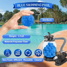 Letesult eco-friendly filter balls showing high adsorption for efficient filtration.