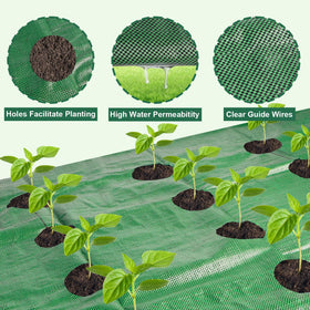 letesult heavy-duty polypropylene cross-weave provides breathable weed protection.