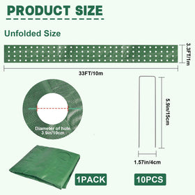 letesult U-shaped ground nails securing the barrier for stable installation.