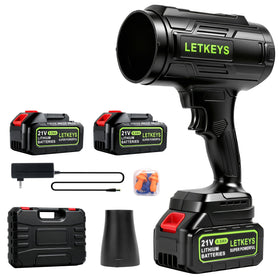 LETKEYS cordless leaf blower with turbine power for rapid outdoor cleaning