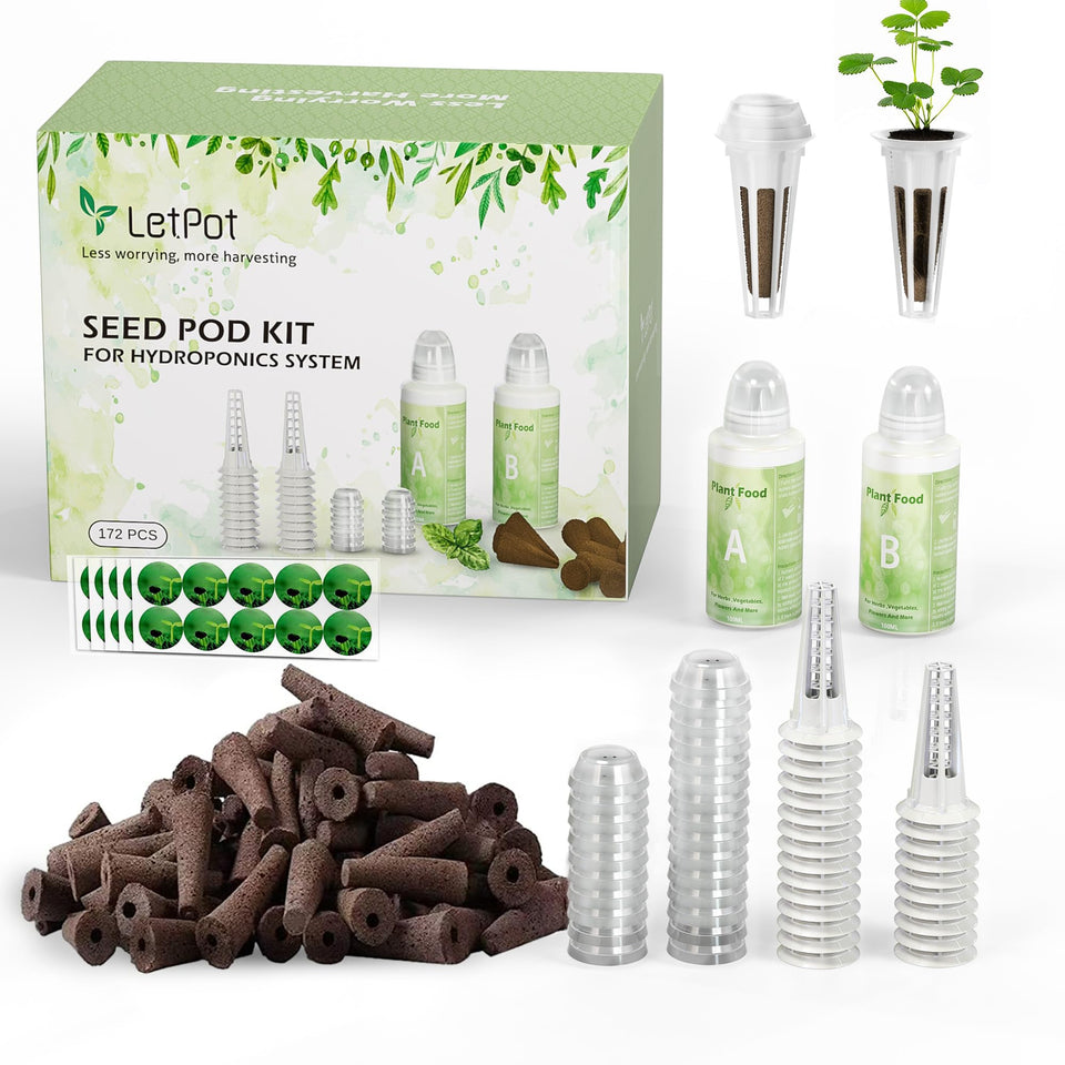 LetPot 172 Pcs Seed Pod Kits ready for easy home hydroponics