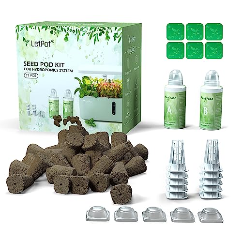 LETPOT 77-piece seed pod kit ready for easy hydroponics setups