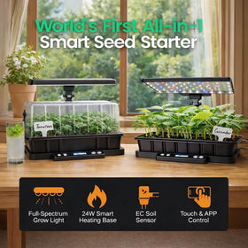 LETPOT grow sponges allow transplanting seedlings with minimal root disturbance.
