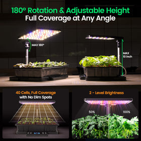 LETPOT real-time soil EC and temperature sensors support precise watering and nutrient timing.