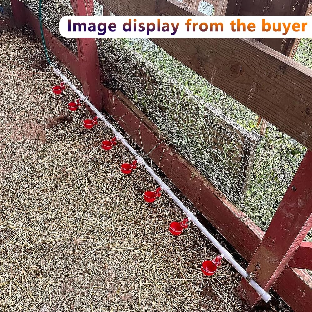 letsFix pvc-tee-fitting-and-pipe-assembly demonstrating a complete setup kit for poultry hydration.