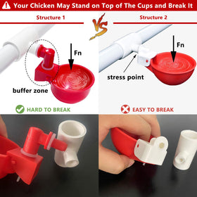 letsFix waterer installed in coop demonstrates automated poultry hydration