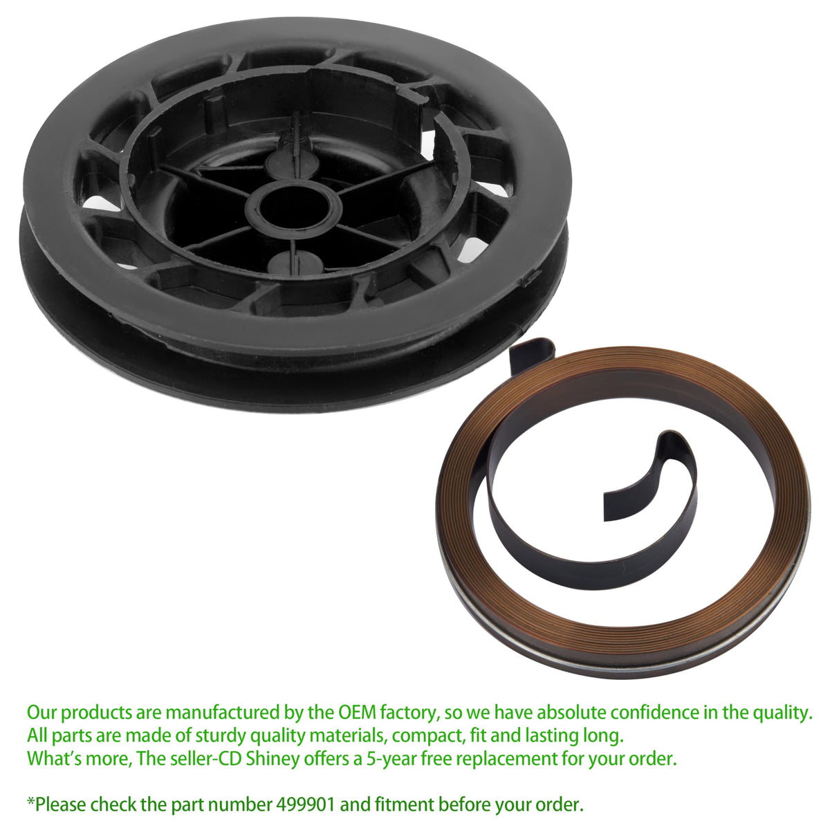 LETSYEE Briggs & Stratton mower-pulley OEM-grade compatibility for smooth recoil