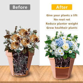 Lettry durable plastic planter insert is lightweight yet sturdy