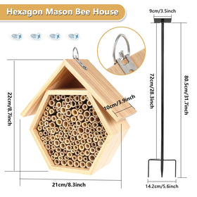 Lettry Hexagonal design doubles as garden decor and habitat