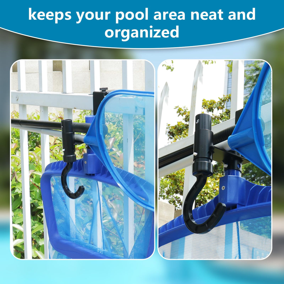 Lettry durable metal hooks support heavy cleaning tools without bending.