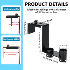 Lettry pool tool organizer hooks keep cleaning accessories neatly stored and ready.