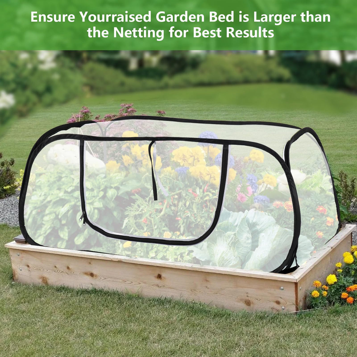 Lettry storage bag keeps the mesh cover folded and ready for storage.