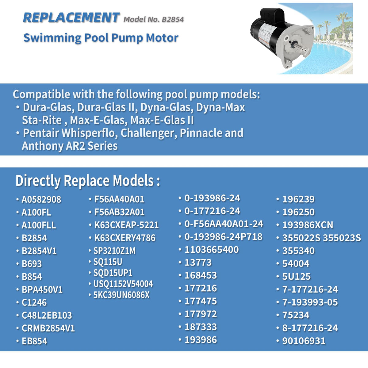 LEUNGOO B2854 replace parts kit supports quick DIY maintenance